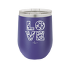 LOVE Stencil - Laser Engraved Stainless Steel Drinkware - 1724 -