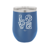 LOVE Stencil - Laser Engraved Stainless Steel Drinkware - 1724 -