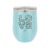 LOVE Stencil - Laser Engraved Stainless Steel Drinkware - 1724 -