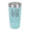 LOVE Stencil - Laser Engraved Stainless Steel Drinkware - 1724 -