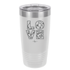 LOVE Stencil - Laser Engraved Stainless Steel Drinkware - 1724 -