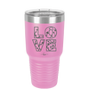 LOVE Stencil - Laser Engraved Stainless Steel Drinkware - 1724 -