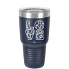 LOVE Stencil - Laser Engraved Stainless Steel Drinkware - 1724 -