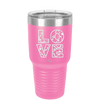 LOVE Stencil - Laser Engraved Stainless Steel Drinkware - 1724 -