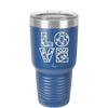 LOVE Stencil - Laser Engraved Stainless Steel Drinkware - 1724 -