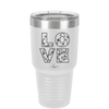 LOVE Stencil - Laser Engraved Stainless Steel Drinkware - 1724 -