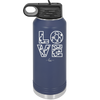 LOVE Stencil - Laser Engraved Stainless Steel Drinkware - 1724 -
