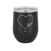 Love Heart - Laser Engraved Stainless Steel Drinkware - 1725 -