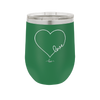 Love Heart - Laser Engraved Stainless Steel Drinkware - 1725 -