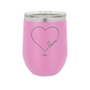 Love Heart - Laser Engraved Stainless Steel Drinkware - 1725 -