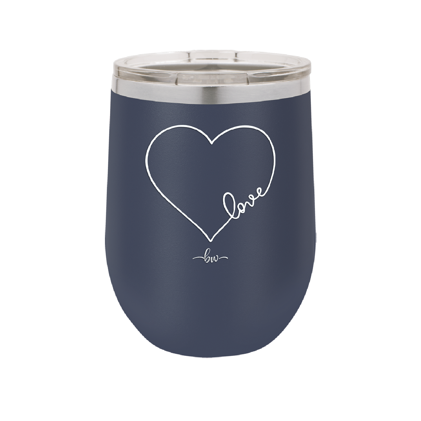 Love Heart - Laser Engraved Stainless Steel Drinkware - 1725 -