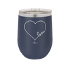 Love Heart - Laser Engraved Stainless Steel Drinkware - 1725 -