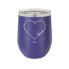 Love Heart - Laser Engraved Stainless Steel Drinkware - 1725 -
