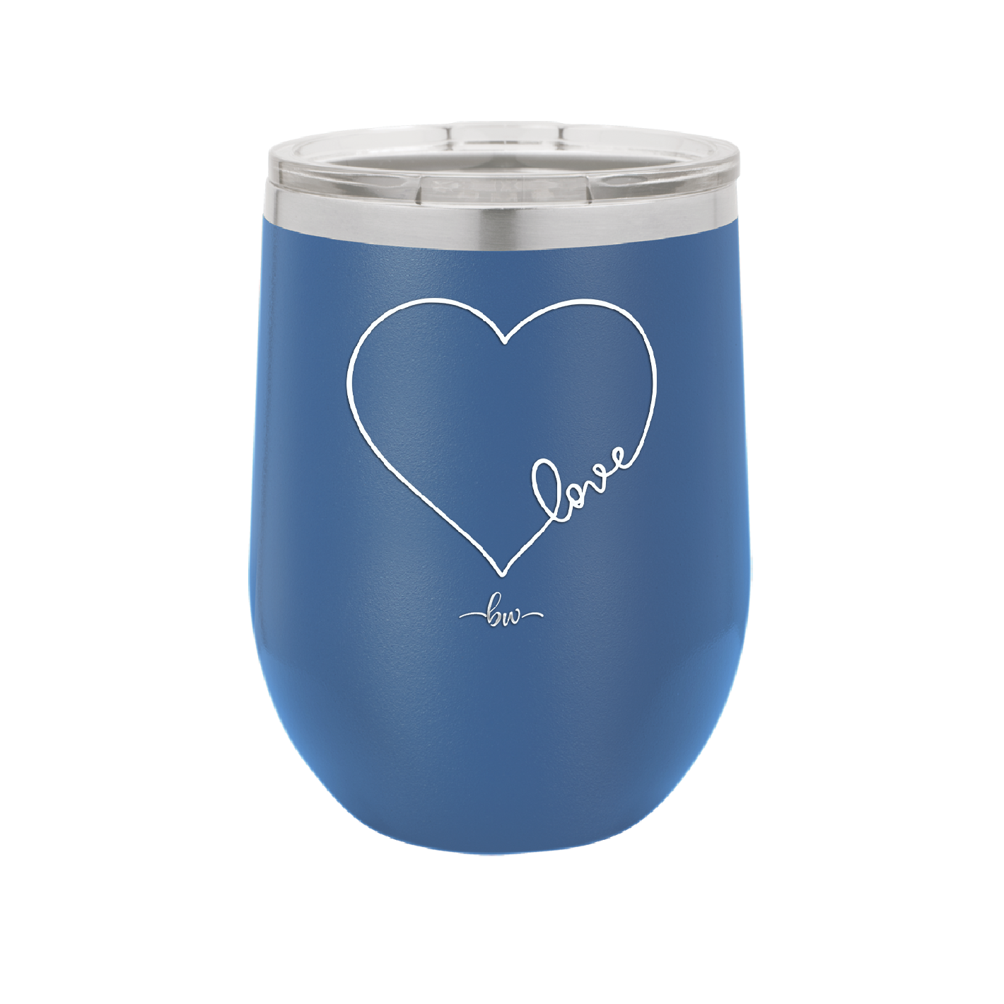 Love Heart - Laser Engraved Stainless Steel Drinkware - 1725 -