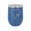 Love Heart - Laser Engraved Stainless Steel Drinkware - 1725 -