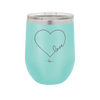 Love Heart - Laser Engraved Stainless Steel Drinkware - 1725 -
