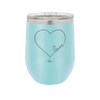 Love Heart - Laser Engraved Stainless Steel Drinkware - 1725 -
