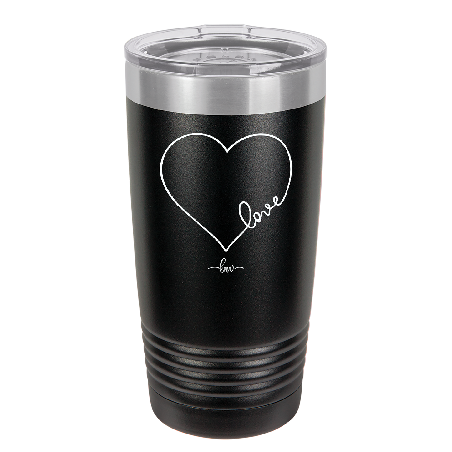 Love Heart - Laser Engraved Stainless Steel Drinkware - 1725 -