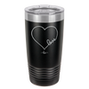 Love Heart - Laser Engraved Stainless Steel Drinkware - 1725 -