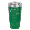 Love Heart - Laser Engraved Stainless Steel Drinkware - 1725 -