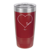 Love Heart - Laser Engraved Stainless Steel Drinkware - 1725 -