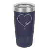 Love Heart - Laser Engraved Stainless Steel Drinkware - 1725 -