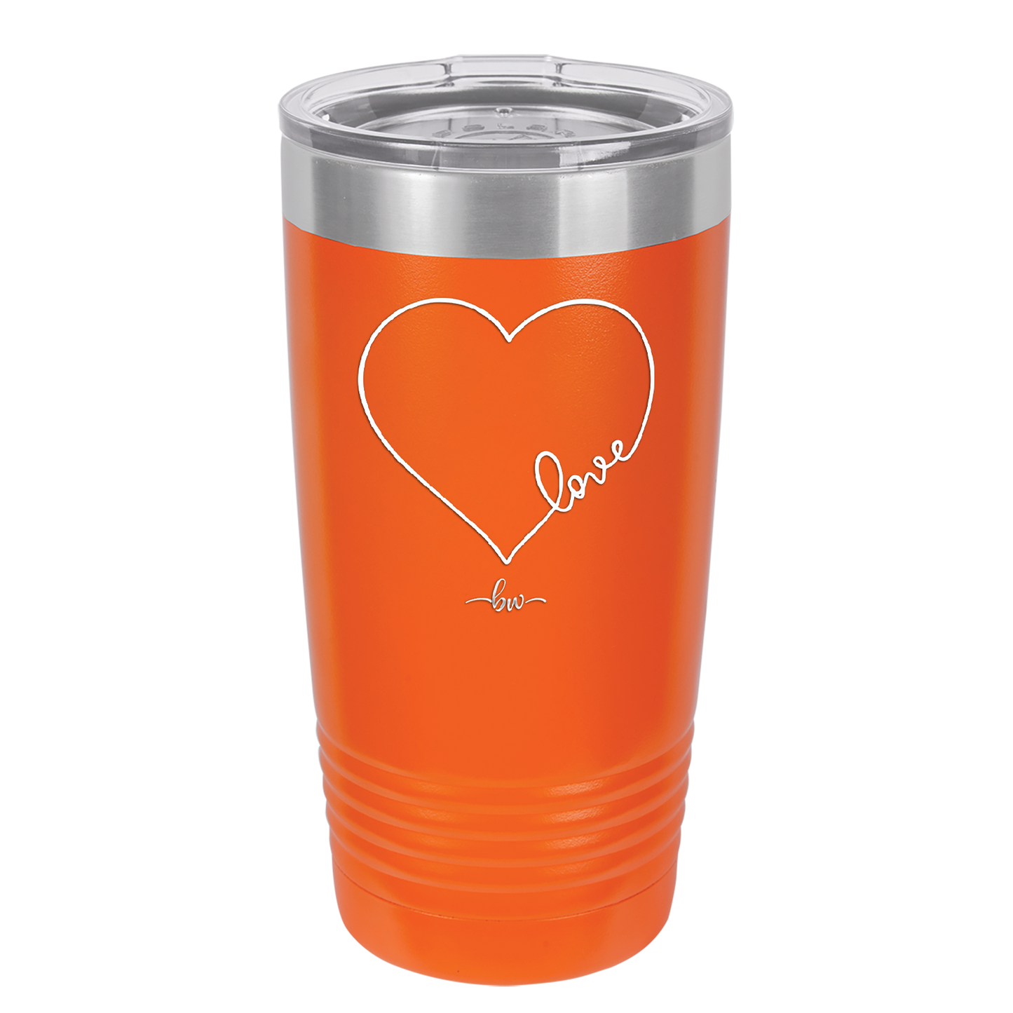 Love Heart - Laser Engraved Stainless Steel Drinkware - 1725 -