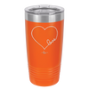Love Heart - Laser Engraved Stainless Steel Drinkware - 1725 -