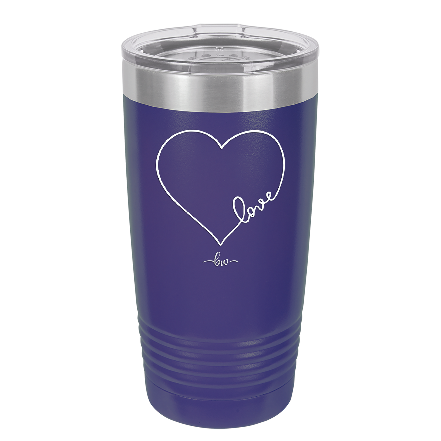 Love Heart - Laser Engraved Stainless Steel Drinkware - 1725 -