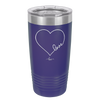 Love Heart - Laser Engraved Stainless Steel Drinkware - 1725 -