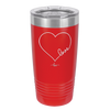 Love Heart - Laser Engraved Stainless Steel Drinkware - 1725 -