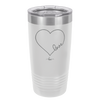 Love Heart - Laser Engraved Stainless Steel Drinkware - 1725 -