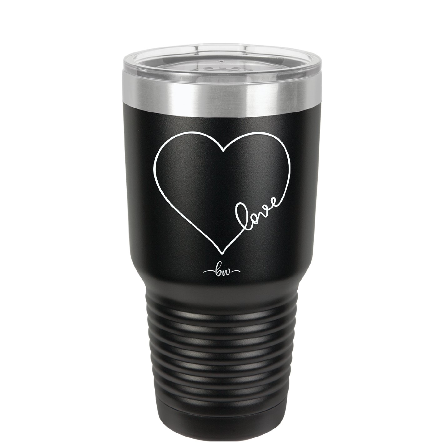 Love Heart - Laser Engraved Stainless Steel Drinkware - 1725 -