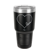 Love Heart - Laser Engraved Stainless Steel Drinkware - 1725 -