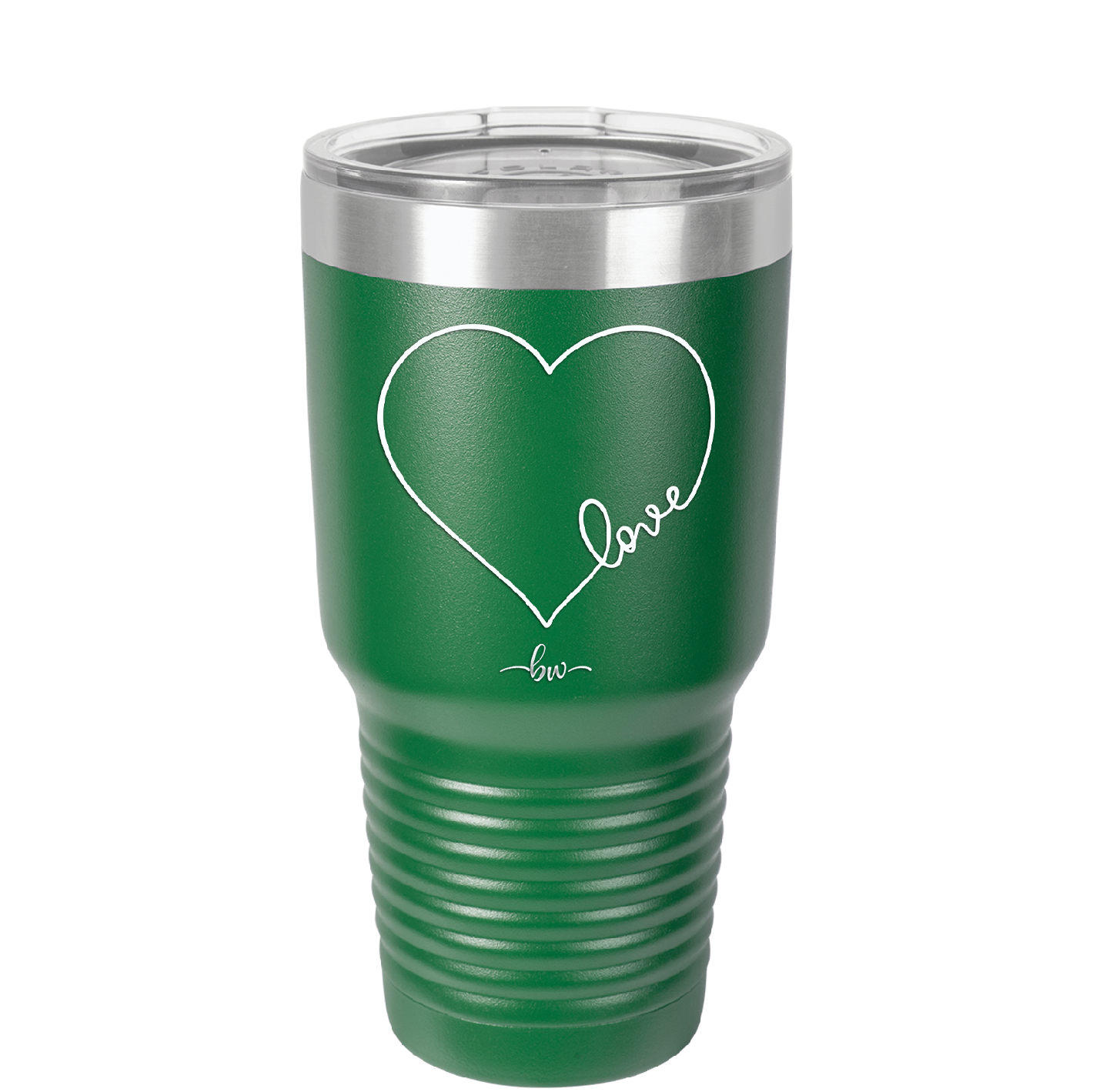 Love Heart - Laser Engraved Stainless Steel Drinkware - 1725 -
