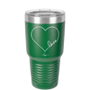 Love Heart - Laser Engraved Stainless Steel Drinkware - 1725 -