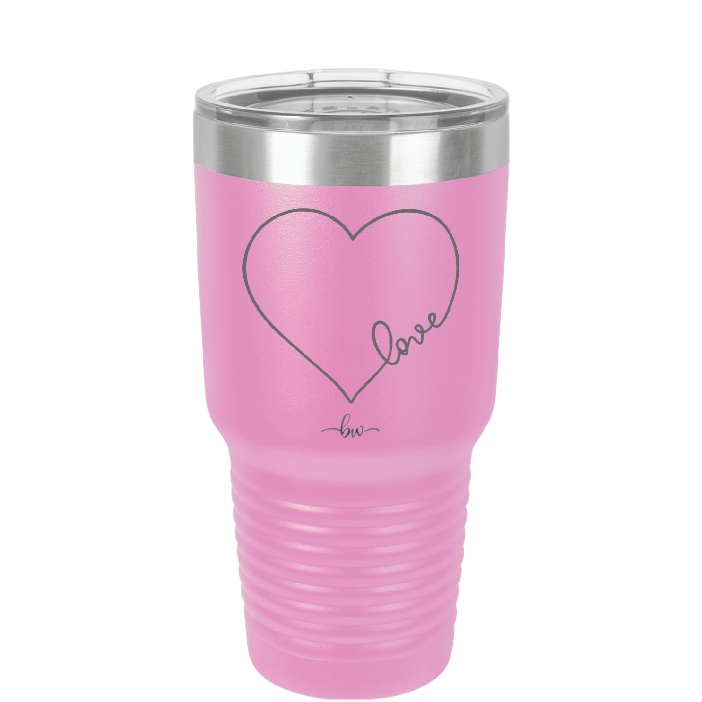 Love Heart - Laser Engraved Stainless Steel Drinkware - 1725 -