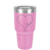 Love Heart - Laser Engraved Stainless Steel Drinkware - 1725 -