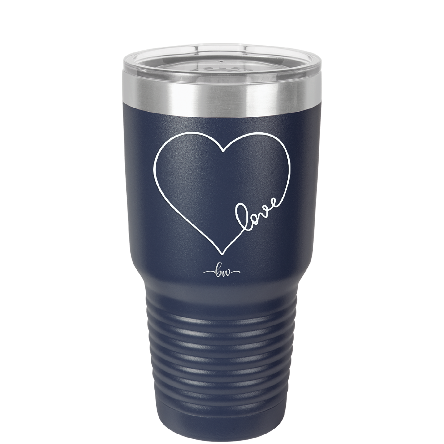 Love Heart - Laser Engraved Stainless Steel Drinkware - 1725 -