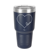 Love Heart - Laser Engraved Stainless Steel Drinkware - 1725 -
