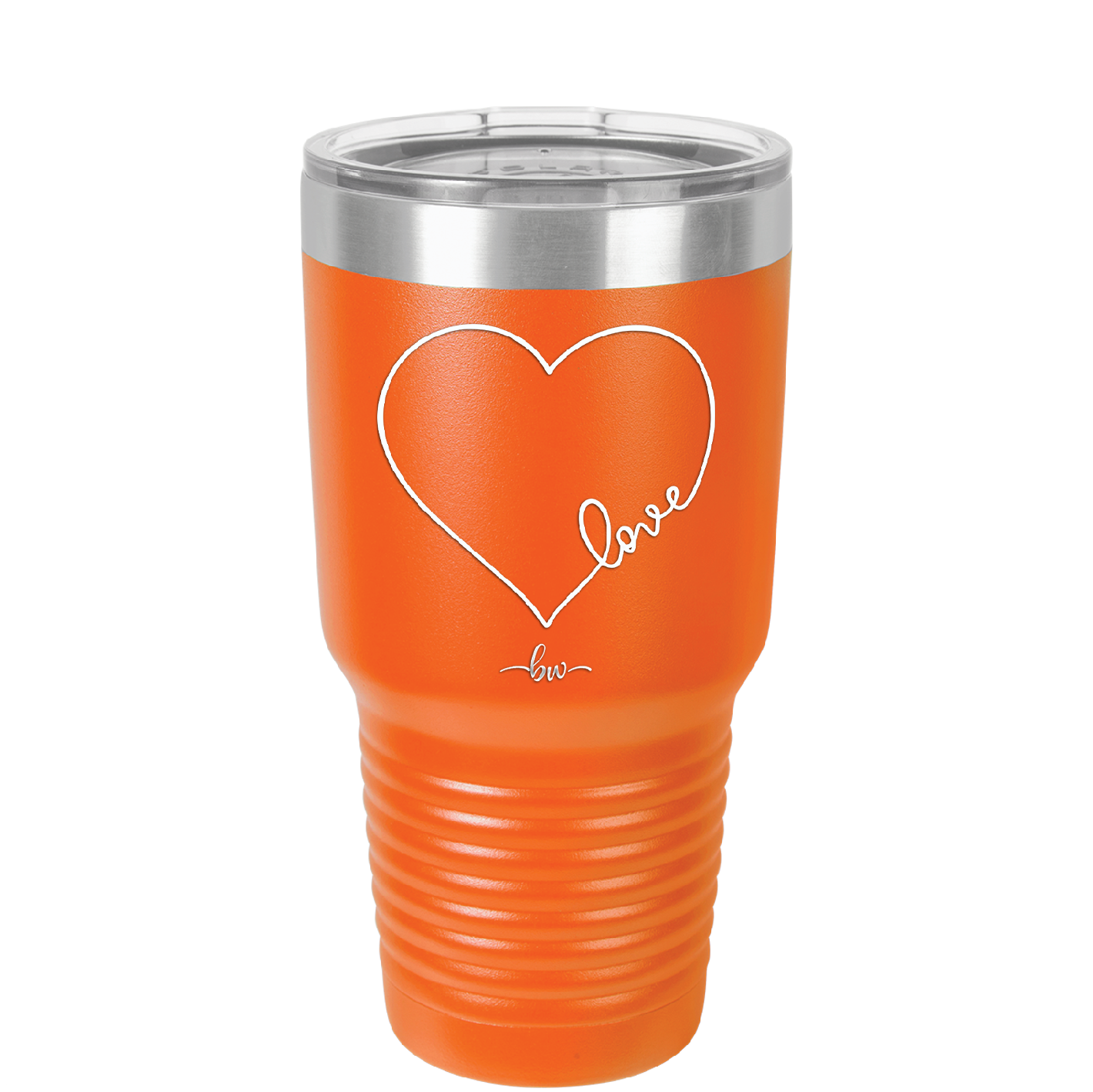 Love Heart - Laser Engraved Stainless Steel Drinkware - 1725 -