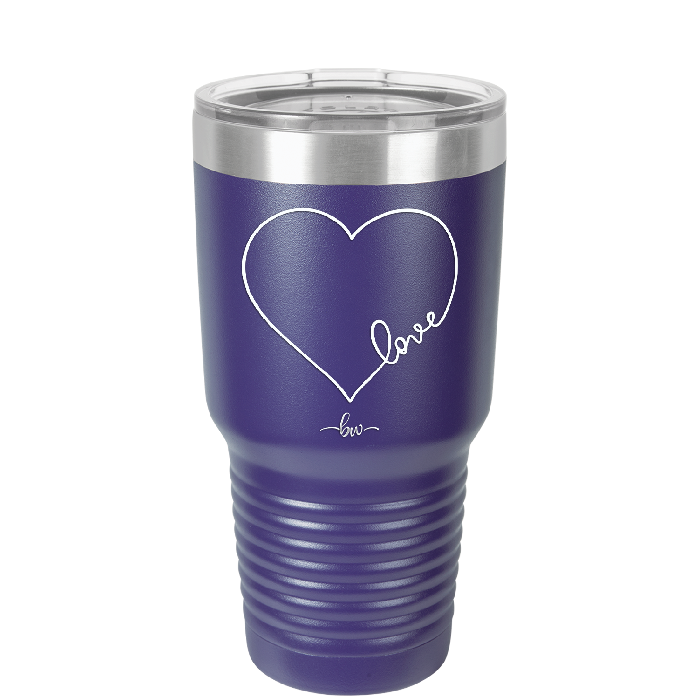 Love Heart - Laser Engraved Stainless Steel Drinkware - 1725 -