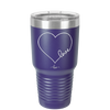 Love Heart - Laser Engraved Stainless Steel Drinkware - 1725 -