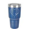 Love Heart - Laser Engraved Stainless Steel Drinkware - 1725 -