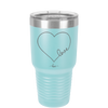 Love Heart - Laser Engraved Stainless Steel Drinkware - 1725 -
