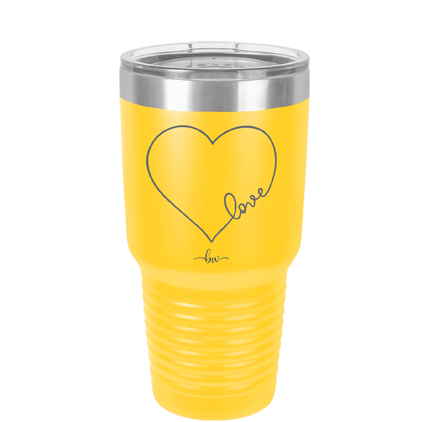 Love Heart - Laser Engraved Stainless Steel Drinkware - 1725 -