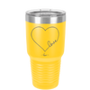 Love Heart - Laser Engraved Stainless Steel Drinkware - 1725 -