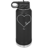 Love Heart - Laser Engraved Stainless Steel Drinkware - 1725 -