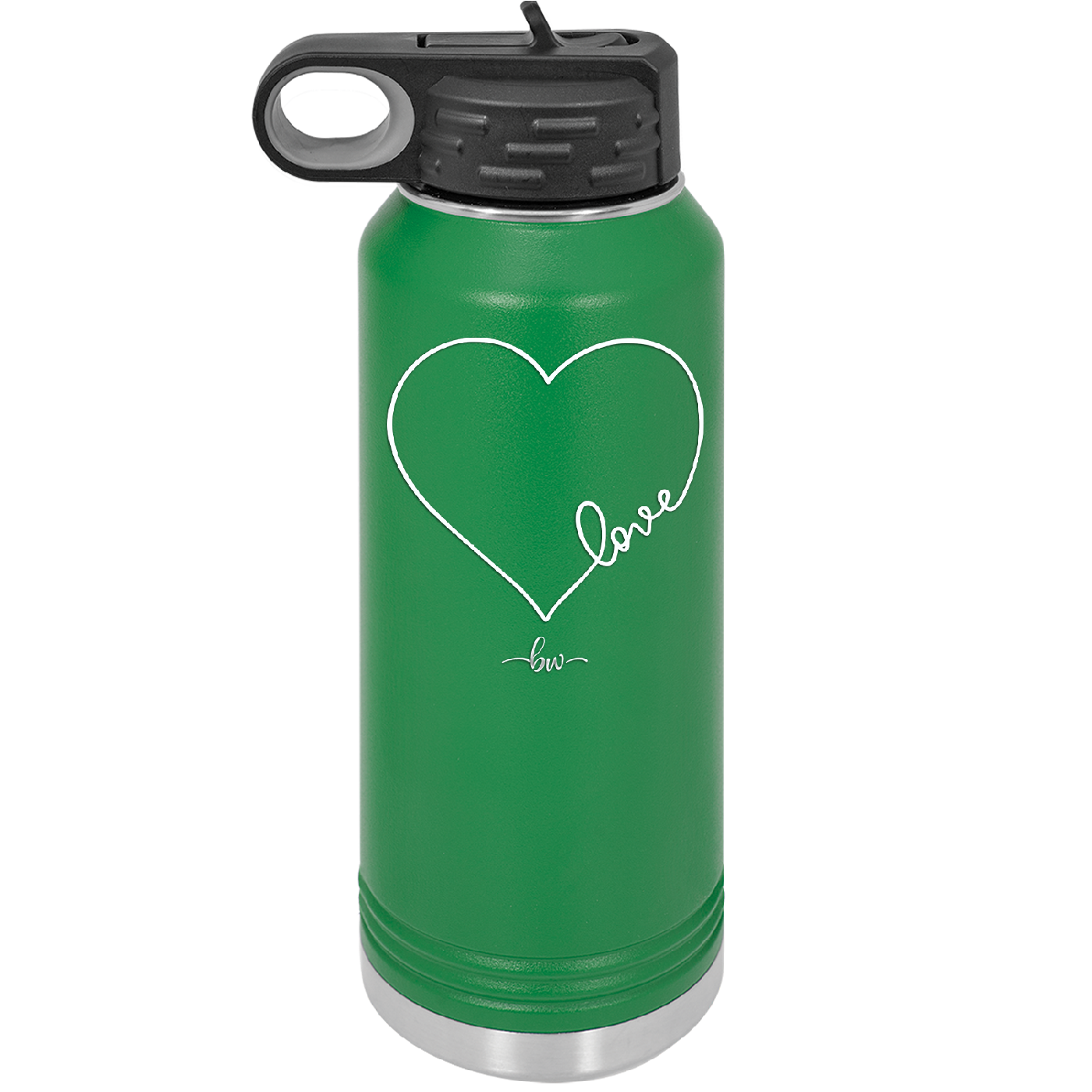 Love Heart - Laser Engraved Stainless Steel Drinkware - 1725 -