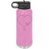 Love Heart - Laser Engraved Stainless Steel Drinkware - 1725 -